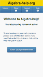 Mobile Screenshot of algebra-help.org